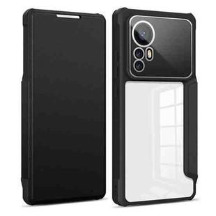 For Xiaomi 12 Pro Magnetic Flip Leather Phone Case(Black)