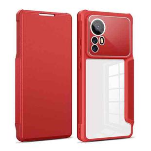 For Xiaomi 12 Pro Magnetic Flip Leather Phone Case(Red)