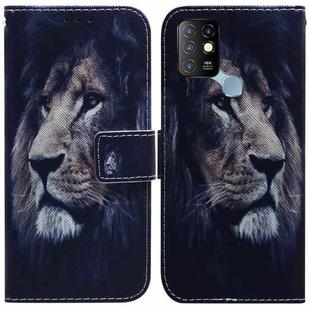 For Infinix Hot 10 X682 Coloured Drawing Leather Phone Case(Lion)