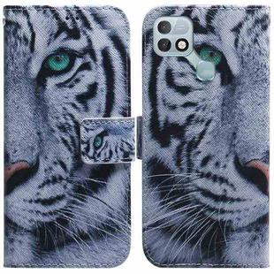 For Infinix Hot 10i / Smart 5 Pro X659B / PR652B / S658E Coloured Drawing Leather Phone Case(Tiger)