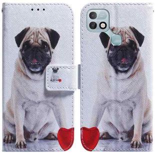 For Infinix Hot 10i / Smart 5 Pro X659B / PR652B / S658E Coloured Drawing Leather Phone Case(Pug)