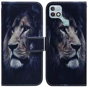 For Infinix Hot 10i / Smart 5 Pro X659B / PR652B / S658E Coloured Drawing Leather Phone Case(Lion)