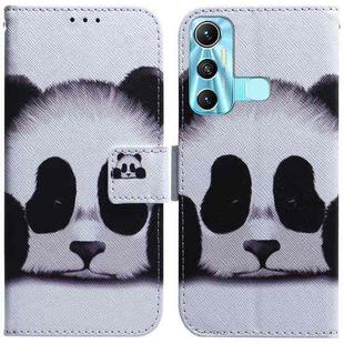 For Infinix Hot 11 X662 Coloured Drawing Leather Phone Case(Panda)