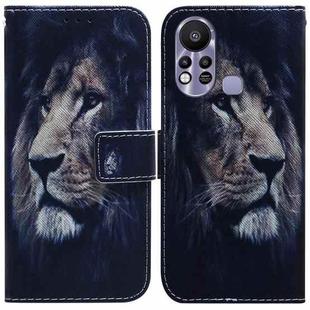 For Infinix Hot 11s X6812 Coloured Drawing Leather Phone Case(Lion)