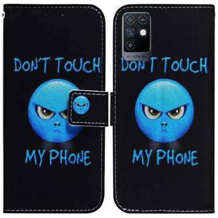 For Infinix Note 10 X693 Coloured Drawing Leather Phone Case(Anger)