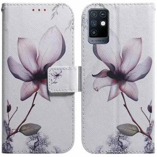 For Infinix Note 10 X693 Coloured Drawing Leather Phone Case(Magnolia Flower)