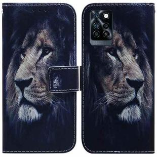 For Infinix Note 10 Pro X695 Coloured Drawing Leather Phone Case(Lion)