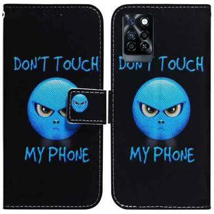 For Infinix Note 10 Pro X695 Coloured Drawing Leather Phone Case(Anger)