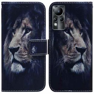 For Infinix Note 11 Coloured Drawing Leather Phone Case(Lion)