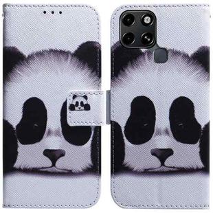 For Infinix Smart 6 Coloured Drawing Leather Phone Case(Panda)