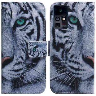 For Infinix Zero X / X Pro Coloured Drawing Leather Phone Case(Tiger)