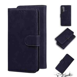For Tecno Camon 17 Skin Feel Pure Color Flip Leather Phone Case(Black)