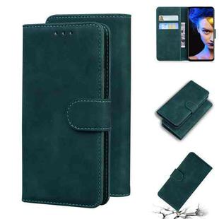 For Blackview A60 Skin Feel Pure Color Flip Leather Phone Case(Green)