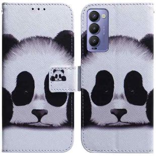 For Tecno Camon 18 / 18P Coloured Drawing Leather Phone Case(Panda)