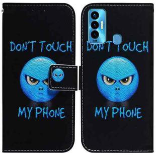 For Tecno Camon 18i Coloured Drawing Leather Phone Case(Anger)