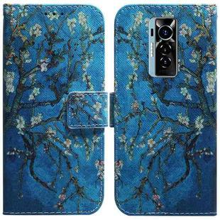 For Tecno Phantom X Coloured Drawing Leather Phone Case(Apricot)