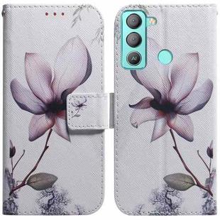 For Tecno Pop 5 LTE BD4 Coloured Drawing Leather Phone Case(Magnolia Flower)