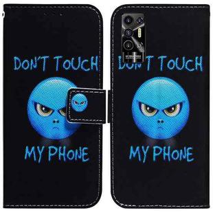 For Tecno Pova 2 Coloured Drawing Leather Phone Case(Anger)