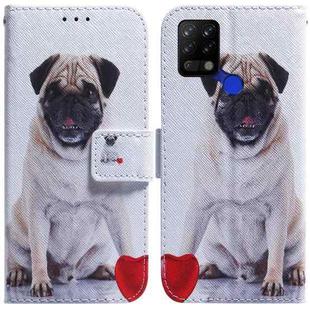 For Tecno Pova LD7 Coloured Drawing Leather Phone Case(Pug)