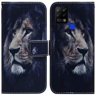 For Tecno Pova LD7 Coloured Drawing Leather Phone Case(Lion)