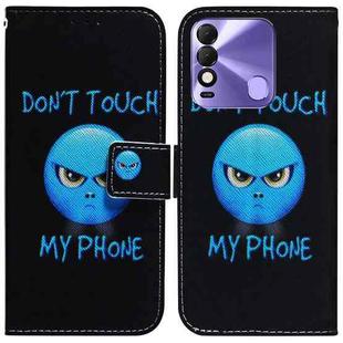 For Tecno Spark 8 / 8T Coloured Drawing Leather Phone Case(Anger)