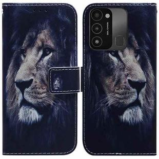 For Tecno Spark Go 2022 / Spark 8C Coloured Drawing Leather Phone Case(Lion)