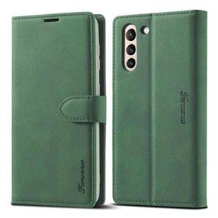 For Samsung Galaxy S22+ 5G Forwenw F1 Series Matte Strong Magnetism Leather Phone Case(Green)