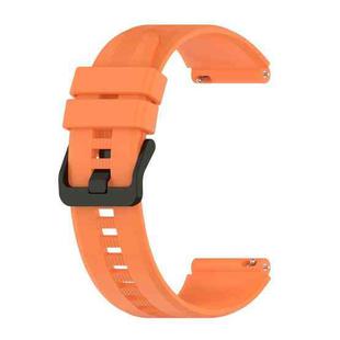 For Honor Watch GS 3 22mm Protruding Head Striped Silicone Watch Band(Orange)