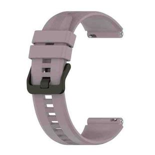 For Honor Watch GS 3 22mm Protruding Head Striped Silicone Watch Band(Purple)
