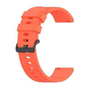 For Xiaomi Watch S1 Active / Watch Color 2 Solid Color Silicone Watch Band(Orange Red)