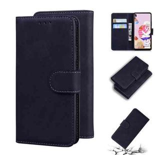 For LG K41S / K51S Skin Feel Pure Color Flip Leather Phone Case(Black)