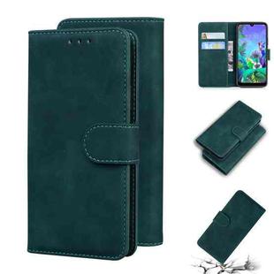 For LG K50 / Q60 Skin Feel Pure Color Flip Leather Phone Case(Green)
