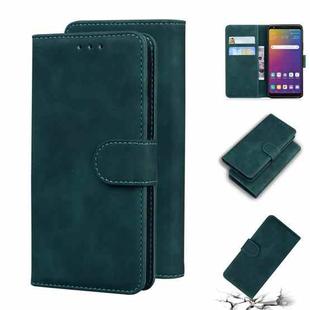 For LG Stylo 5 Skin Feel Pure Color Flip Leather Phone Case(Green)