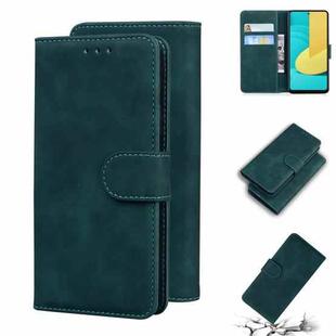 For LG Stylo 7 5G Skin Feel Pure Color Flip Leather Phone Case(Green)