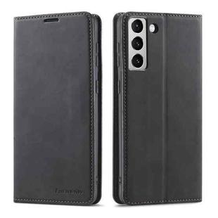 For Samsung Galaxy S22 5G Forwenw Dream Series Oil Edge Strong Magnetism Leather Phone Case(Black)
