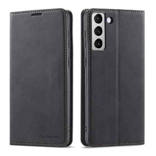 For Samsung Galaxy S21 FE 5G Forwenw Dream Series Oil Edge Strong Magnetism Leather Phone Case(Black)