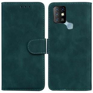For Infinix Hot 10 X682 Skin Feel Pure Color Flip Leather Phone Case(Green)