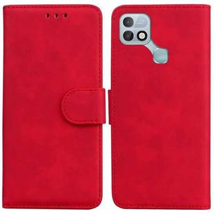 For Infinix Hot 10i / Smart 5 Pro X659B / PR652B / S658E Skin Feel Pure Color Flip Leather Phone Case(Red)