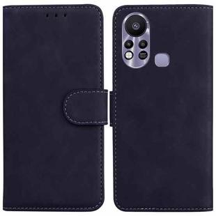 For Infinix Hot 11s X6812 Skin Feel Pure Color Flip Leather Phone Case(Black)