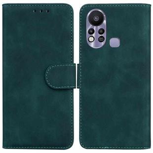 For Infinix Hot 11s X6812 Skin Feel Pure Color Flip Leather Phone Case(Green)