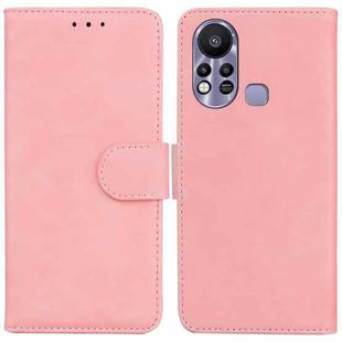 For Infinix Hot 11s X6812 Skin Feel Pure Color Flip Leather Phone Case(Pink)