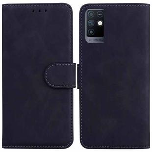 For Infinix Note 10 X693 Skin Feel Pure Color Flip Leather Phone Case(Black)