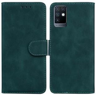 For Infinix Note 10 X693 Skin Feel Pure Color Flip Leather Phone Case(Green)