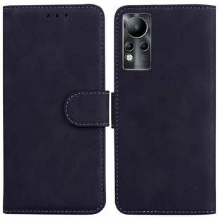 For Infinix Note 11 Skin Feel Pure Color Flip Leather Phone Case(Black)