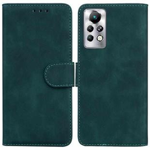 For Infinix Note 11 Pro / Note 11s Skin Feel Pure Color Flip Leather Phone Case(Green)