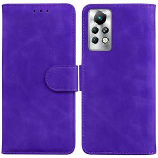 For Infinix Note 11 Pro / Note 11s Skin Feel Pure Color Flip Leather Phone Case(Purple)