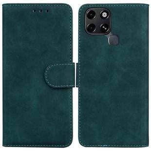 For Infinix Smart 6 Skin Feel Pure Color Flip Leather Phone Case(Green)