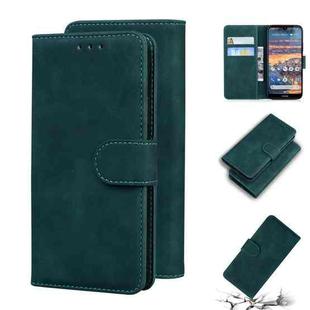 For Nokia 4.2 Skin Feel Pure Color Flip Leather Phone Case(Green)