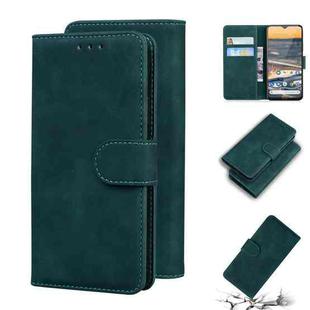For Nokia 5.3 Skin Feel Pure Color Flip Leather Phone Case(Green)
