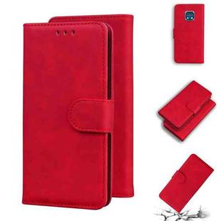 For Nokia XR20 Skin Feel Pure Color Flip Leather Phone Case(Red)
